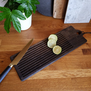 Wooden Chopping Board with Grooves in Outlet from Oriana B www.orianab.com