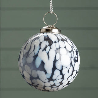 Mottled Glass Bauble | Blue and WhiteOriana BChristmas