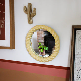 Yellow Rope Effect Mirror in Mirrors from Oriana B www.orianab.com